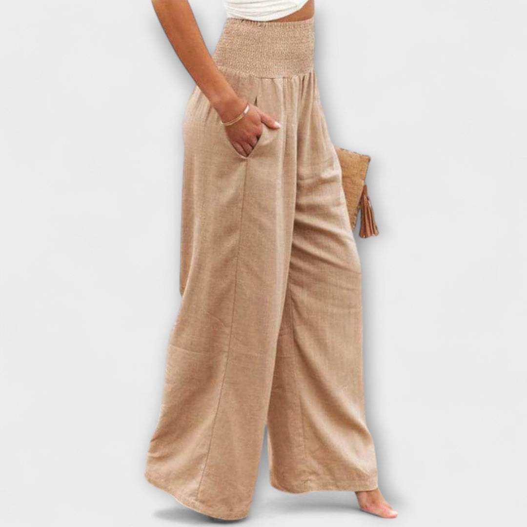 Thearya - Calça de linho ampla Auroraässige