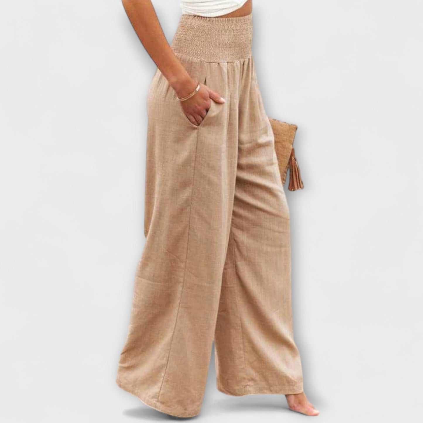 Thearya - Calça de linho ampla Auroraässige