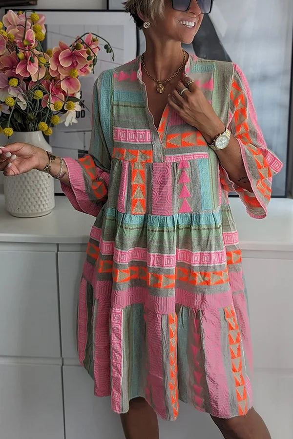 Lucy | Vestido Midi Fluido Estampado