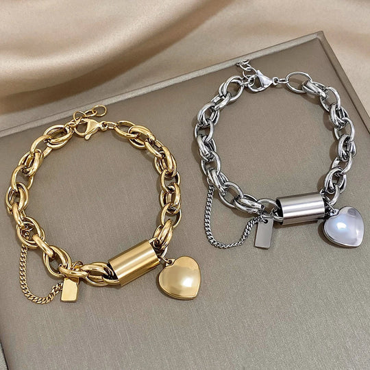 Pulseira Chunky Dourada Elegante