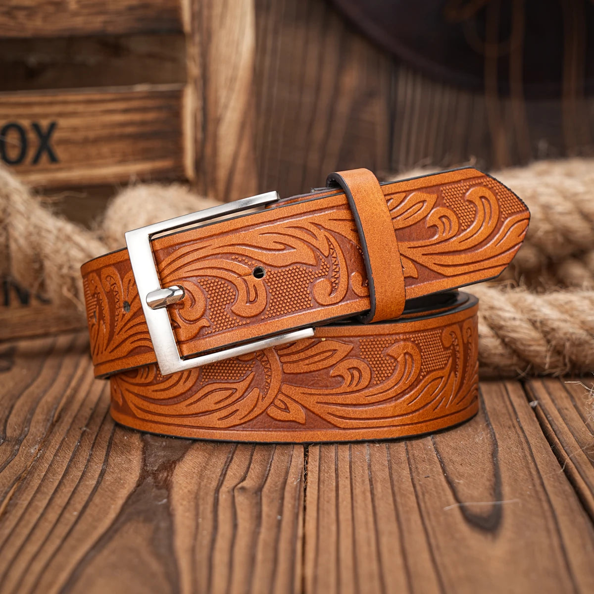 Cinto de couro Leather Trail