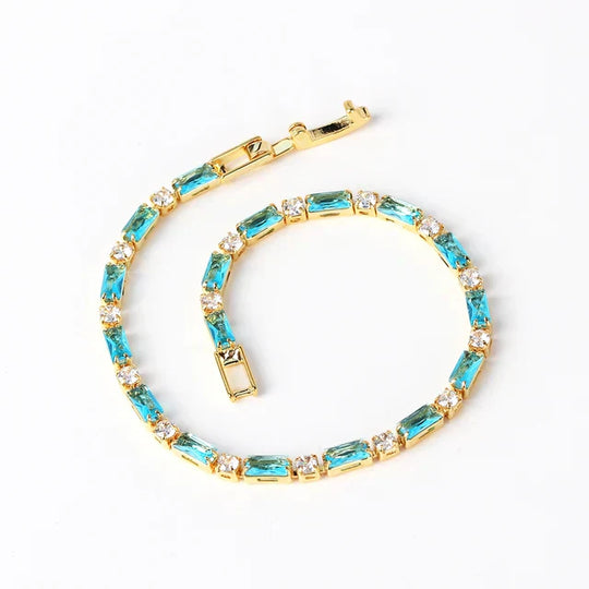 Pulseira de Turquesa Natural Ouro Atemporal