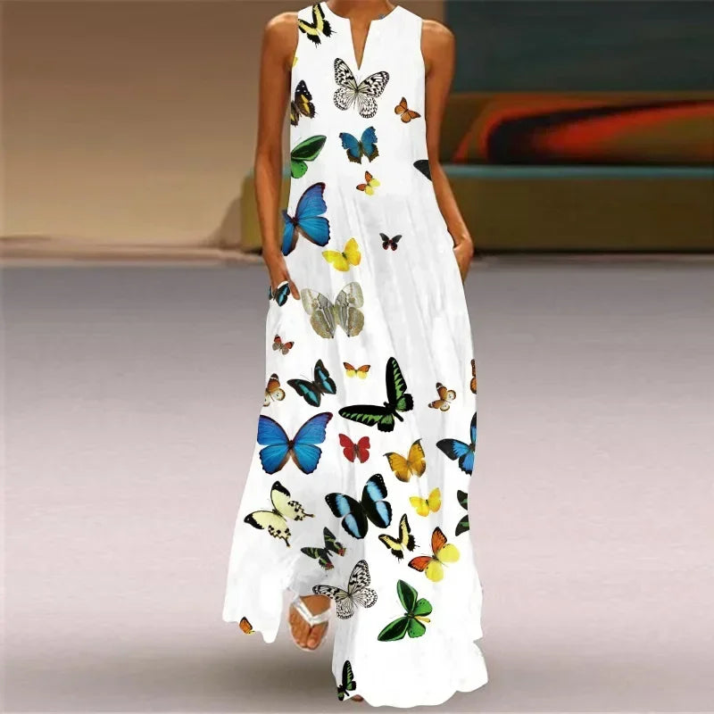 Aurelia™ - Vestido A-Line Butterfly Bloom