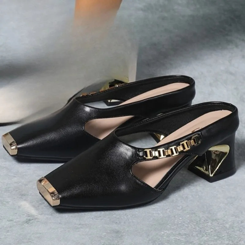 Marciana Sapatos de salto alto com biqueira metálica