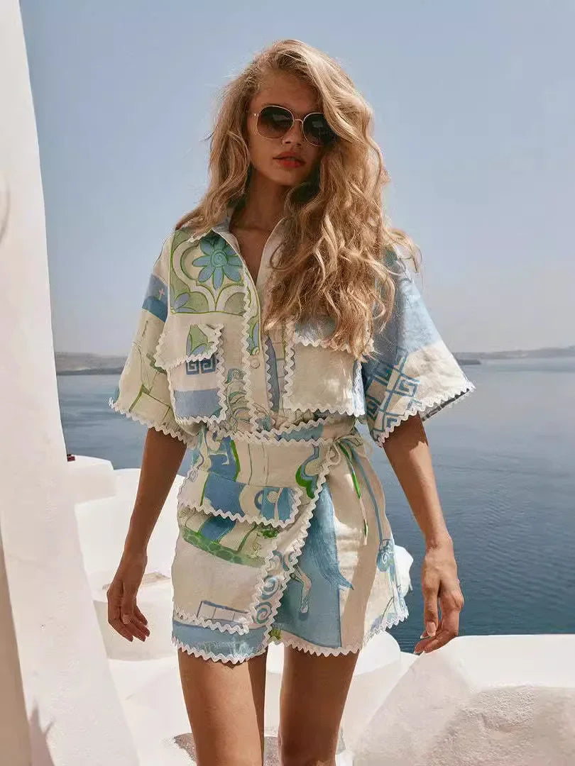 Solene - Conjunto Chic de Patchwork