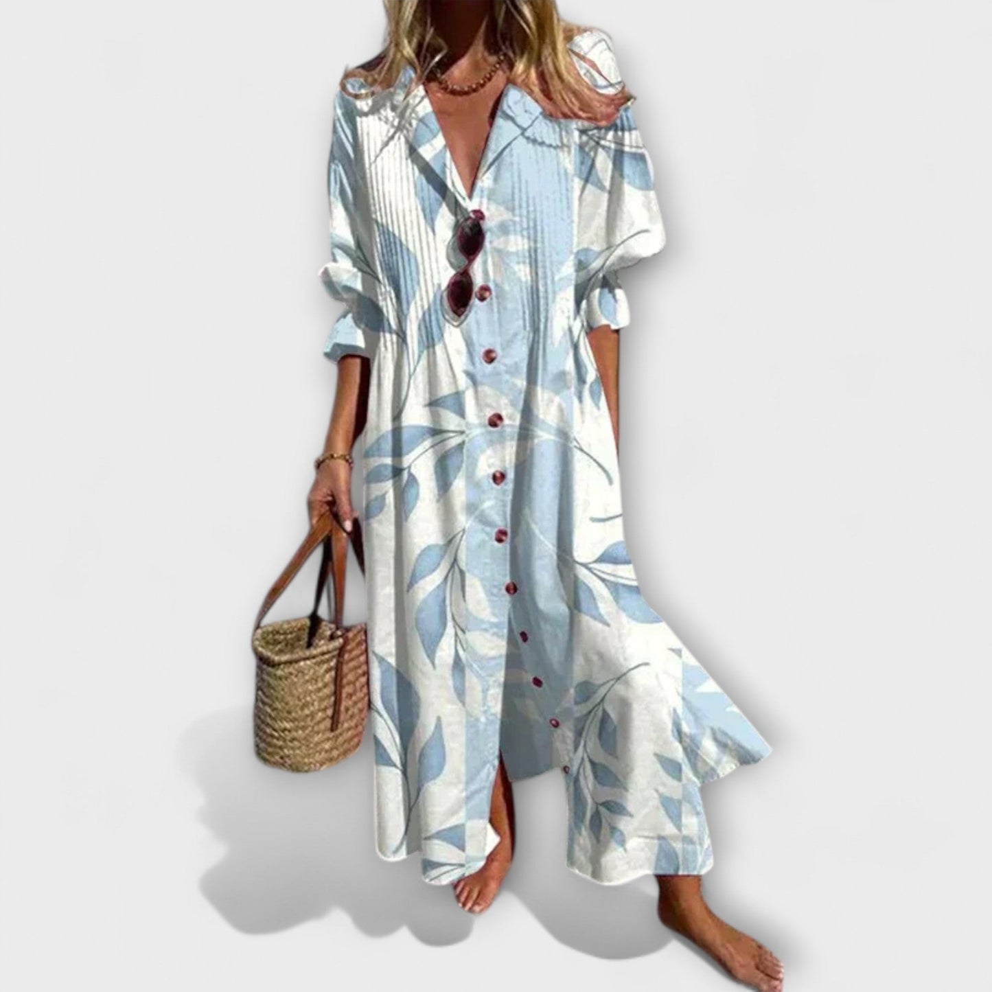 Lila - Vestido Max com Estilo e Cobertura de Barriga