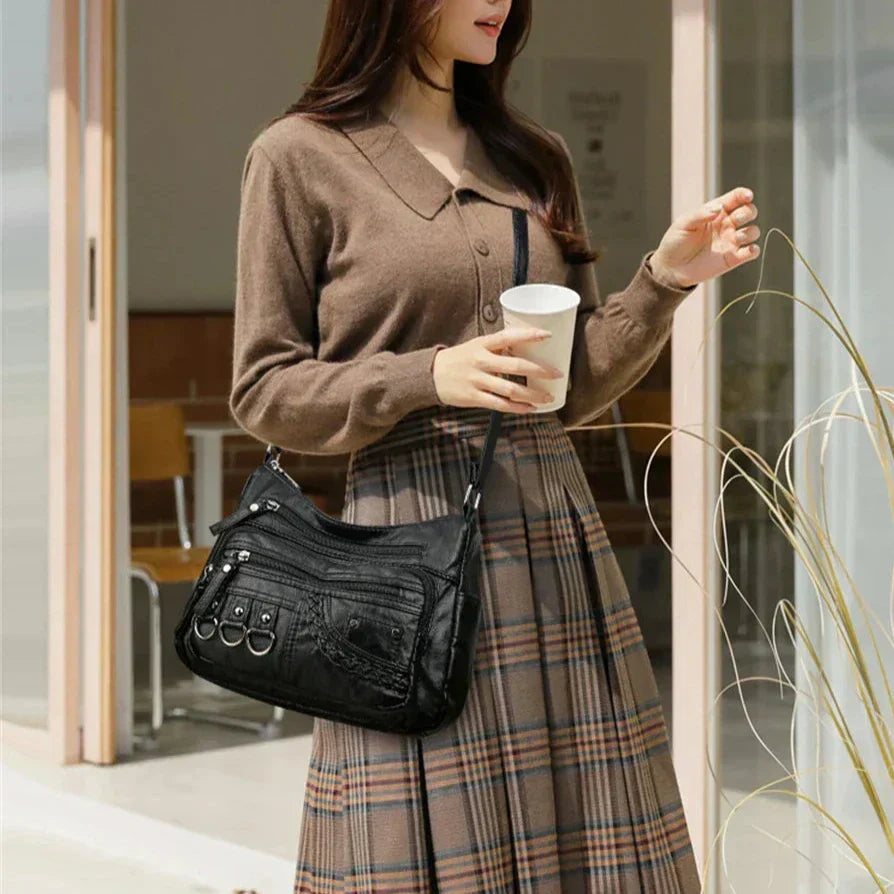 Olivia - Bolsa de Ombro Elegante com Charme Vintage
