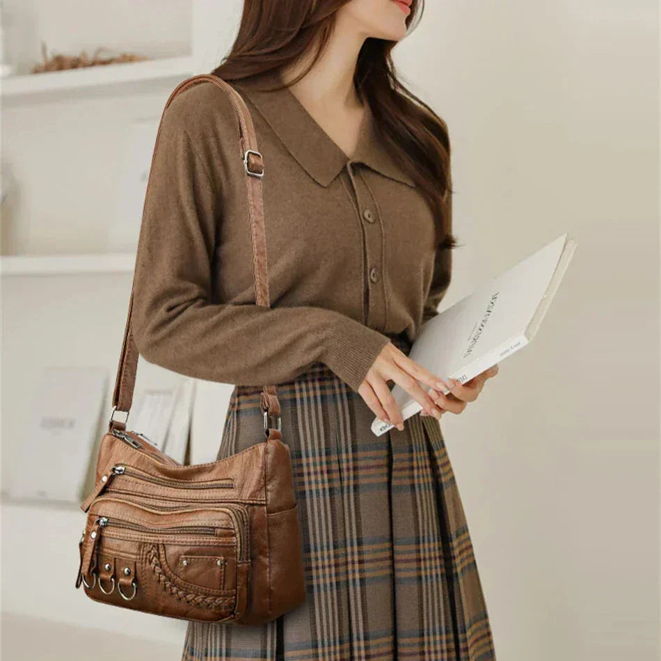 Olivia - Bolsa de Ombro Elegante com Charme Vintage