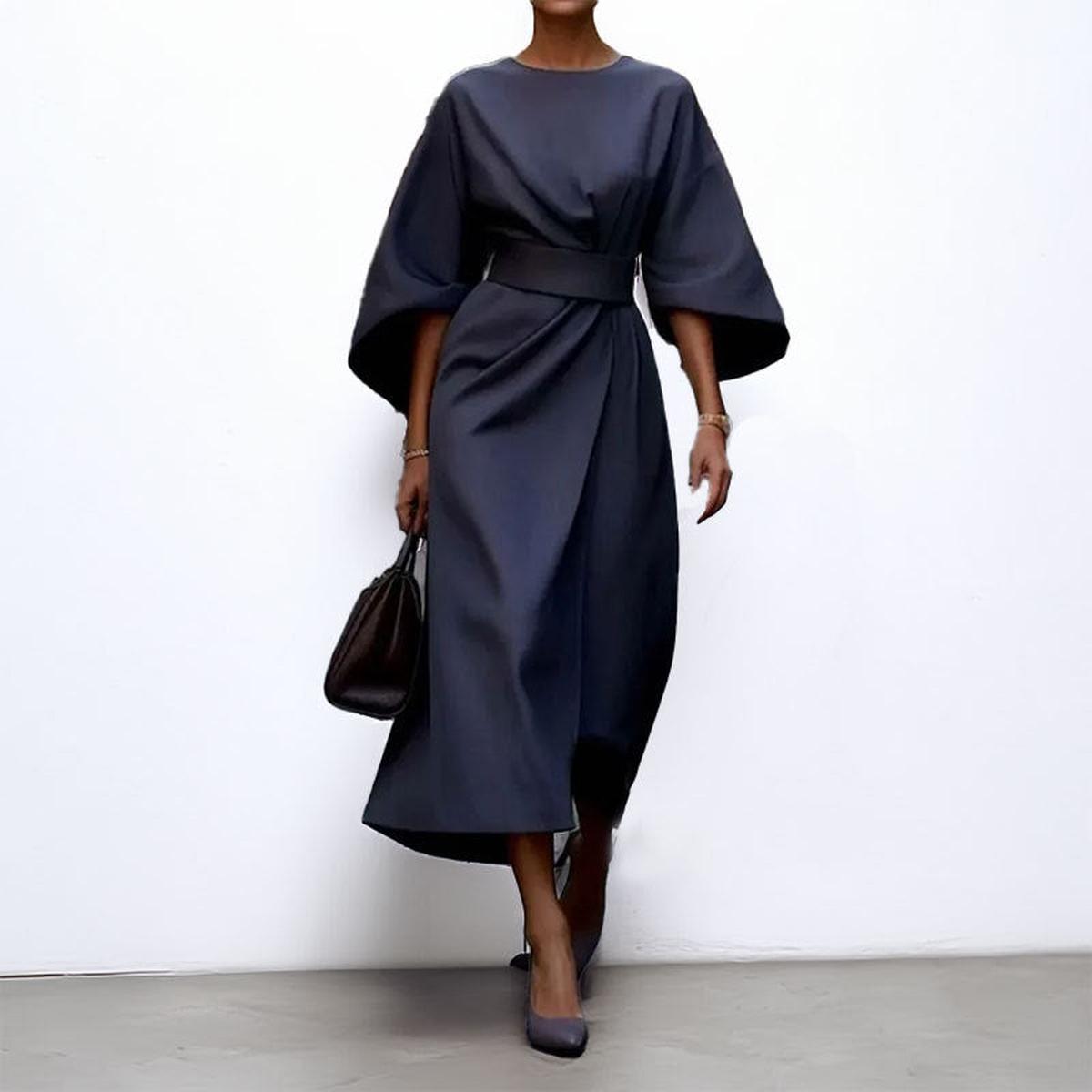 Eldra™ | Vestido Maxi com Mangas Morcego