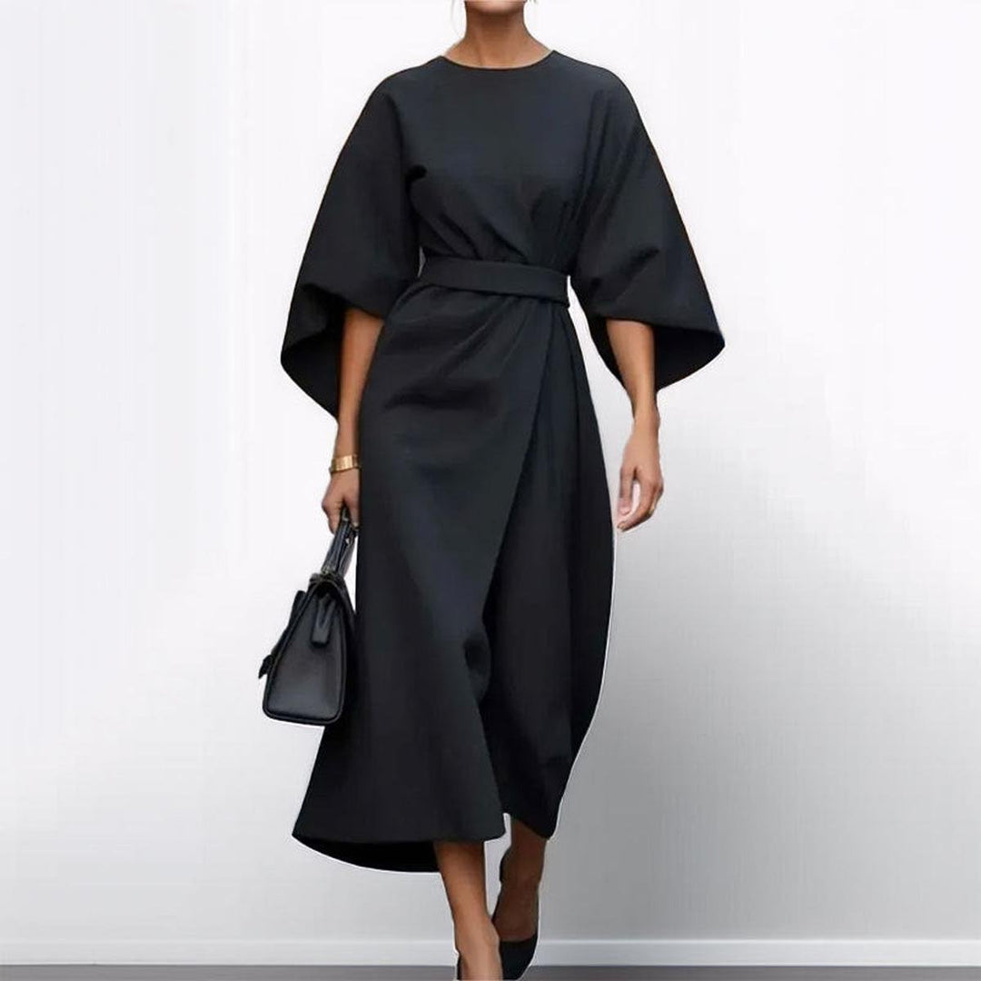 Eldra™ | Vestido Maxi com Mangas Morcego