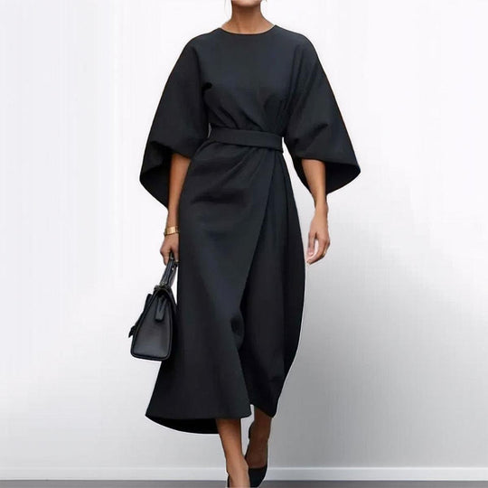 Eldra™ | Vestido Maxi com Mangas Morcego