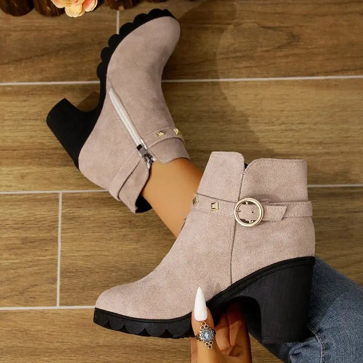 Valera Botas de Bloco com Studs