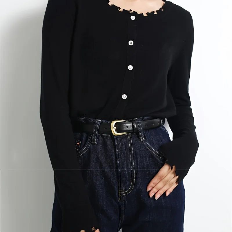 Sienna Cinto preto elegante para mulher