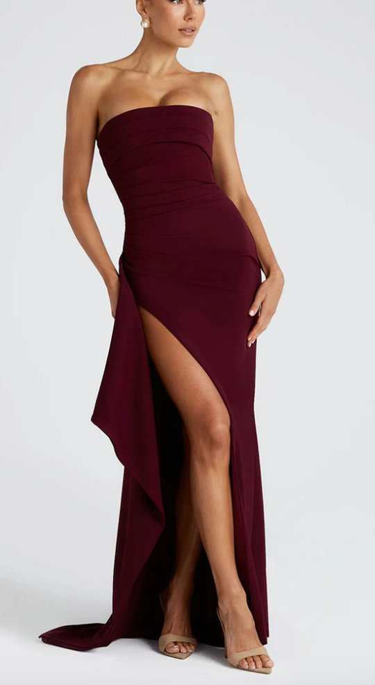 Alina | Vestido Maxi Sem Alças
