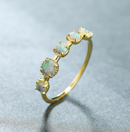 ANEL DE PEDRA OPALA TIFFANY