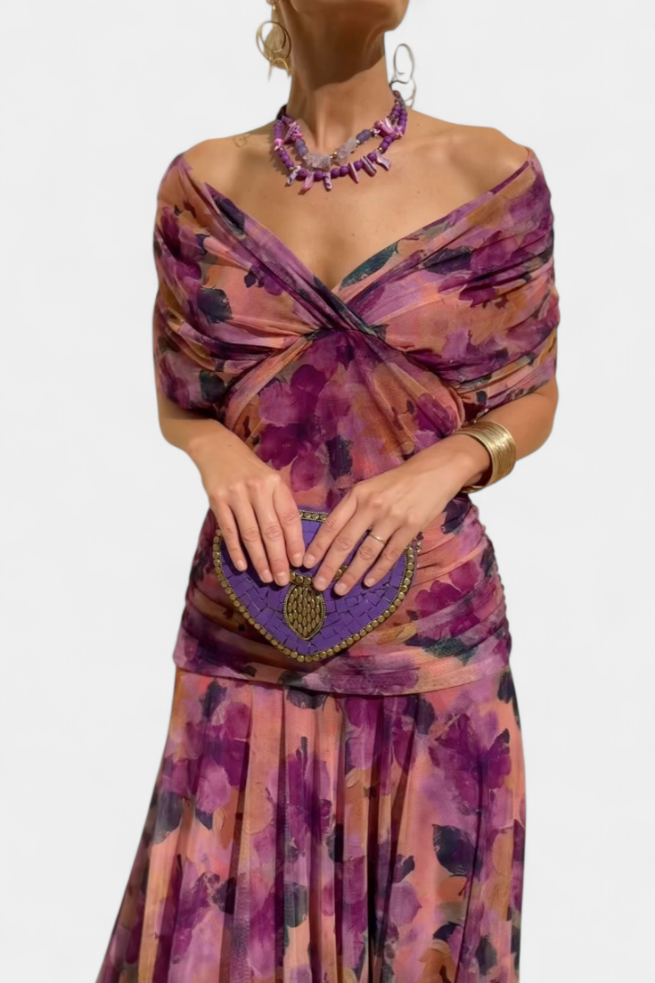 Evira - Vestido Elegante Off-Shoulder