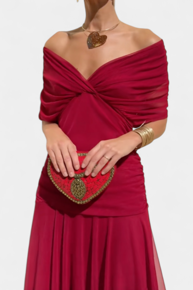 Evira - Vestido Elegante Off-Shoulder