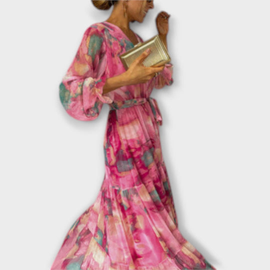 Evelyn - Vestido Maxi Aquarelle Dream