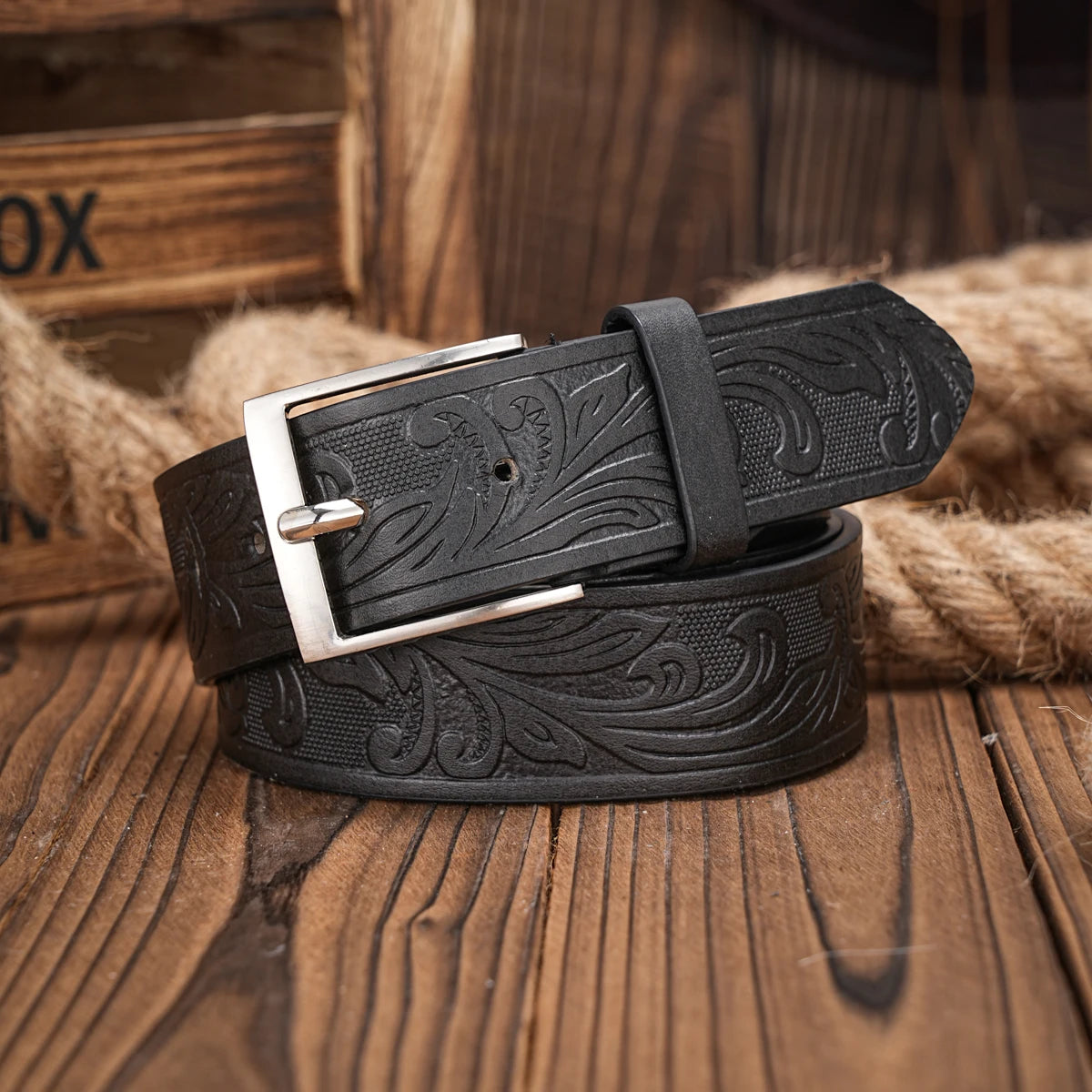 Cinto de couro Leather Trail