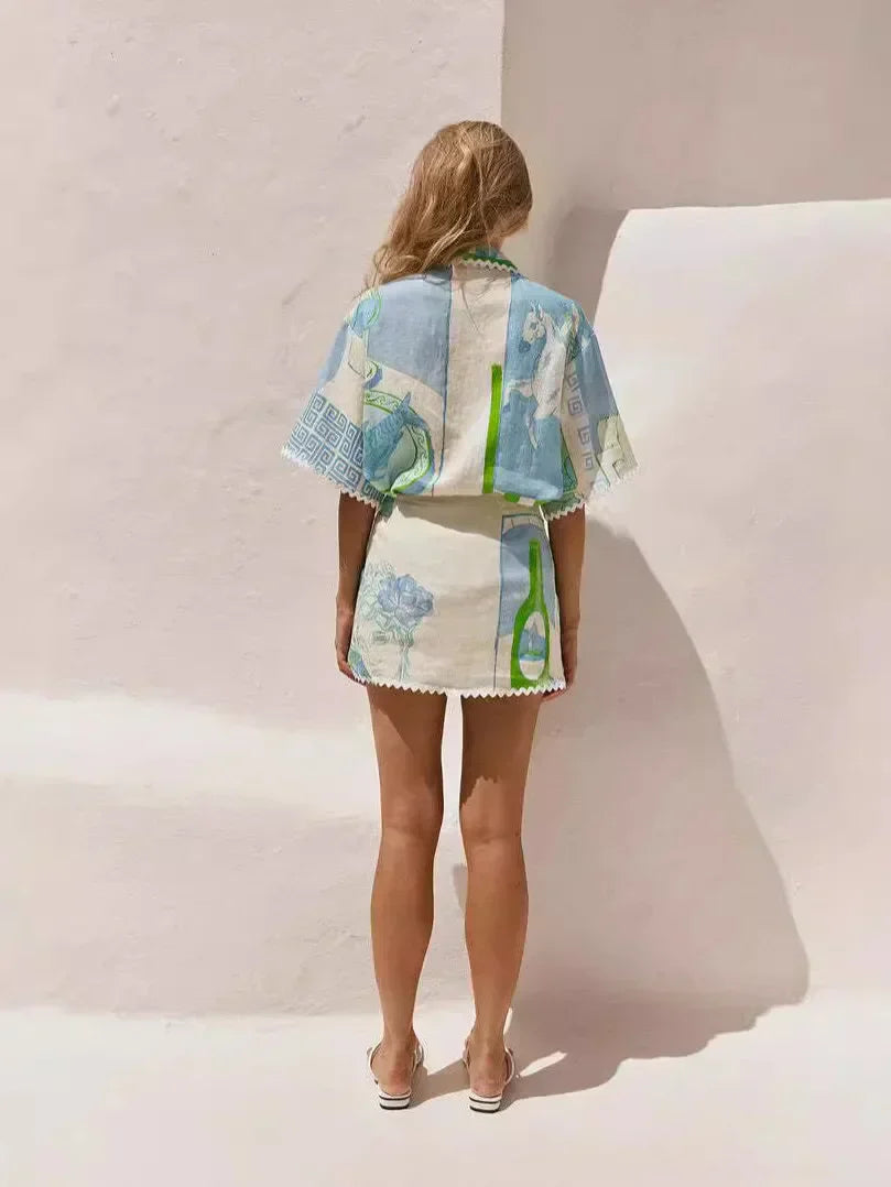 Solene - Conjunto Chic de Patchwork