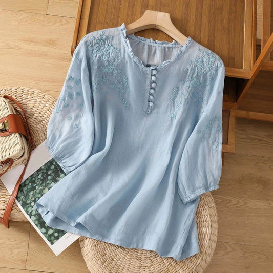 Blusa de Linho Evelyn
