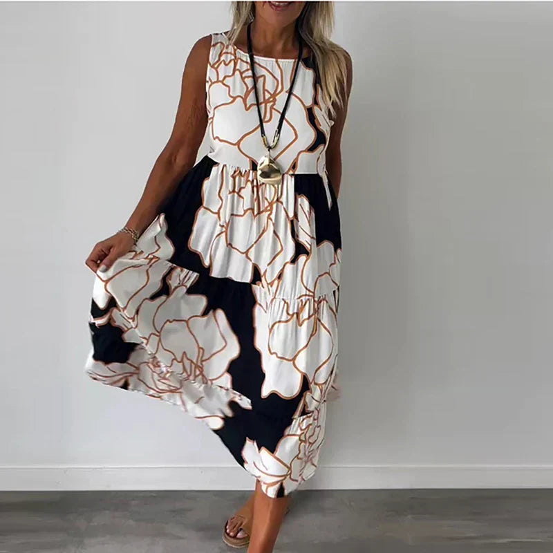 Belle - Vestido Maxi Sem Mangas