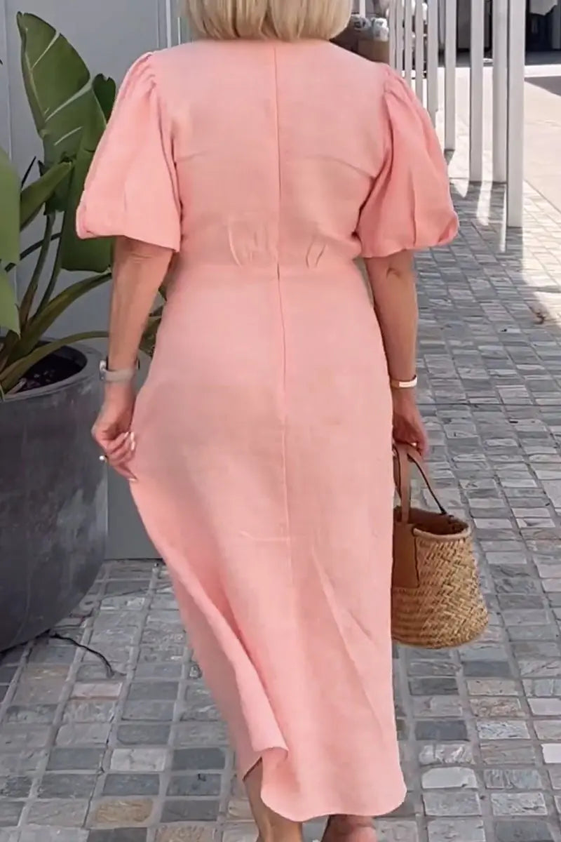 Natasha - Vestido Elegante com Decote em V