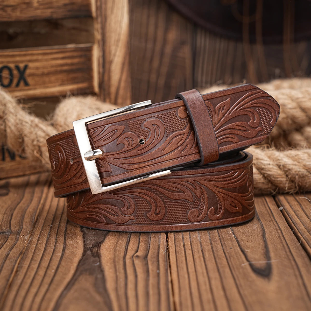 Cinto de couro Leather Trail
