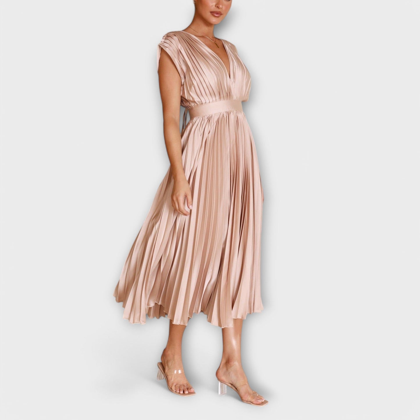 Aurora - Vestido Plissado Estiloso
