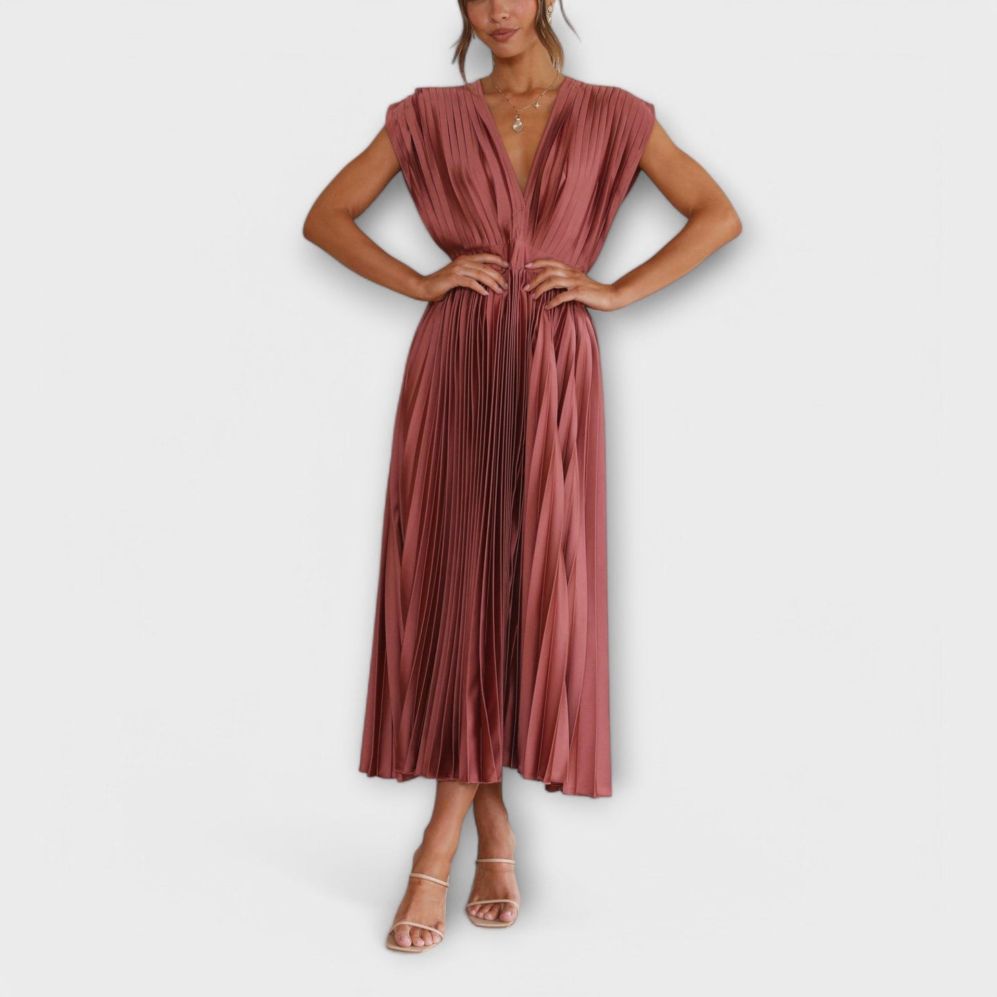Aurora - Vestido Plissado Estiloso