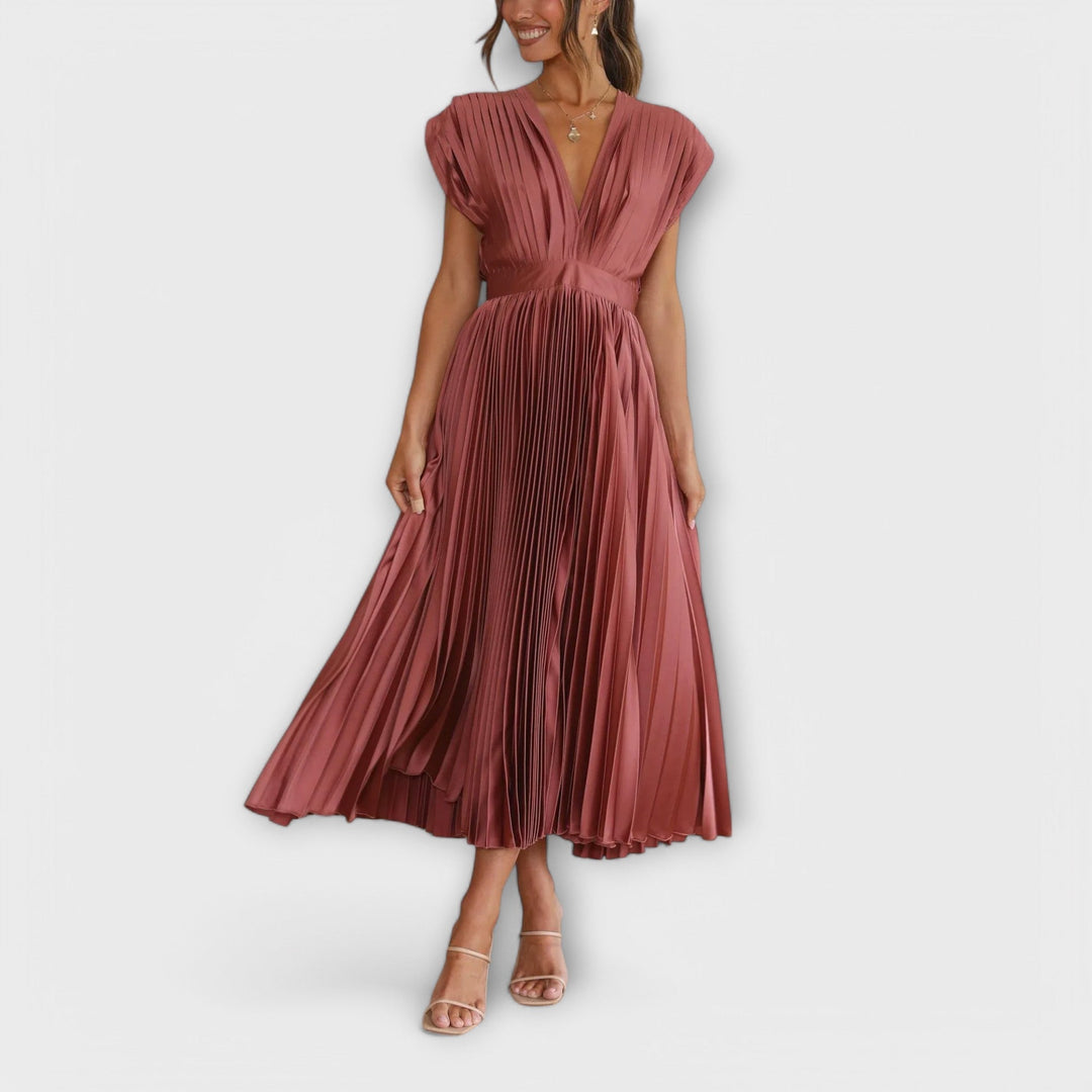 Aurora - Vestido Plissado Estiloso