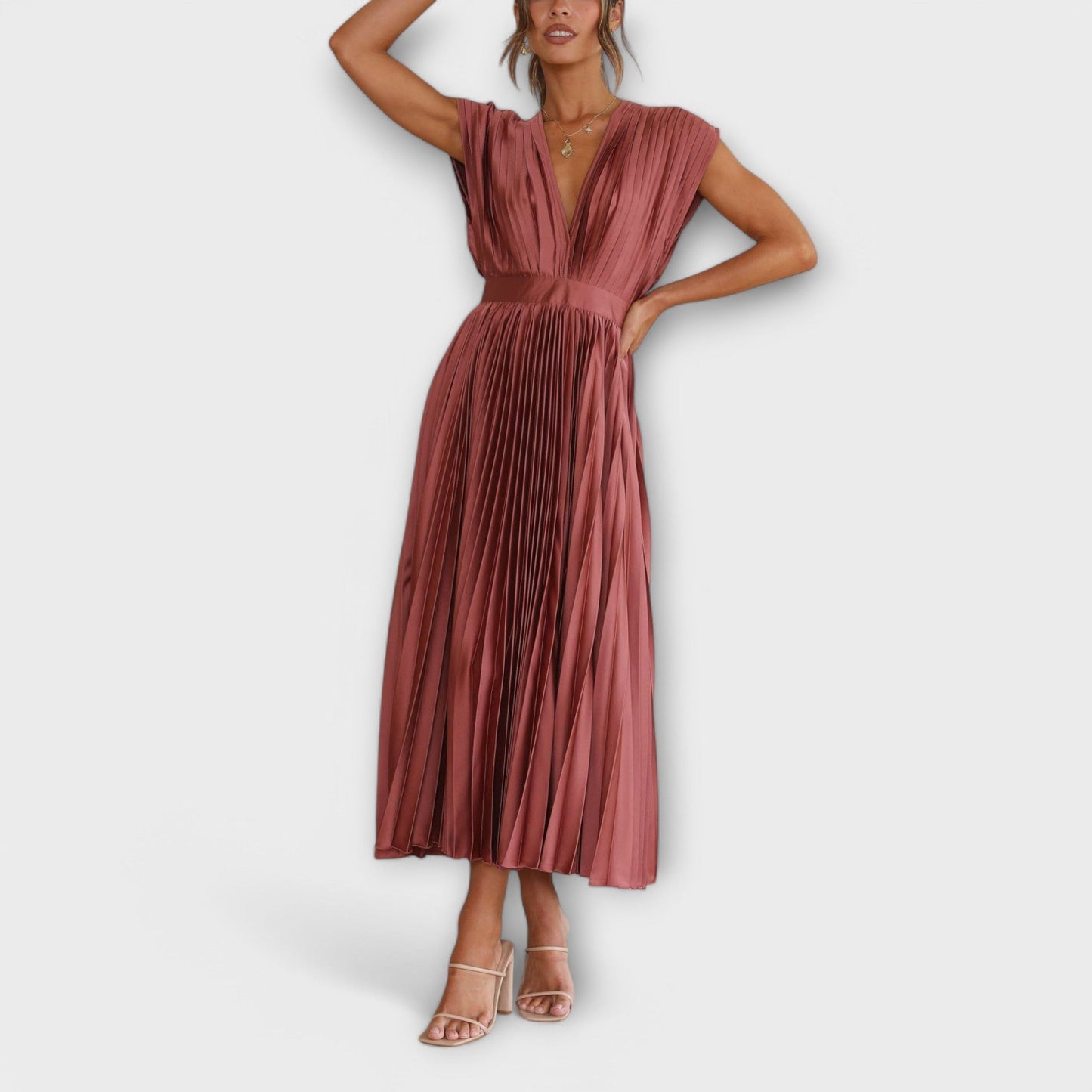 Aurora - Vestido Plissado Estiloso