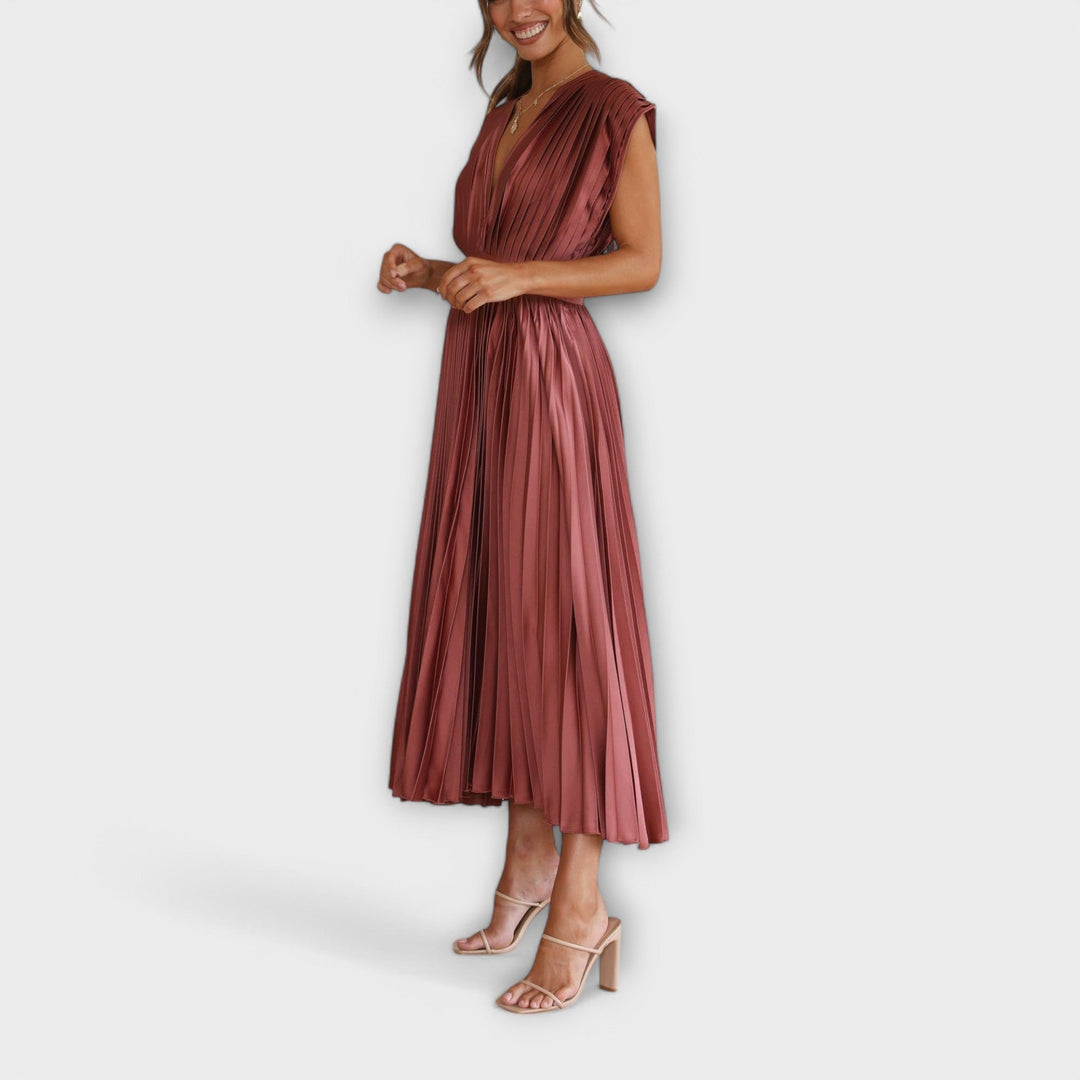 Aurora - Vestido Plissado Estiloso
