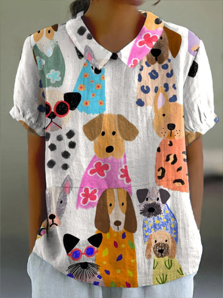 Tilly | Camisa com Estampa de Cachorro