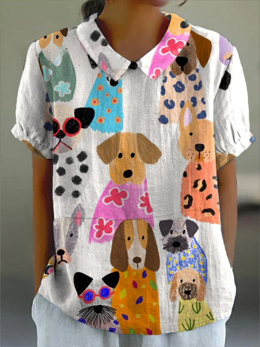 Tilly | Camisa com Estampa de Cachorro