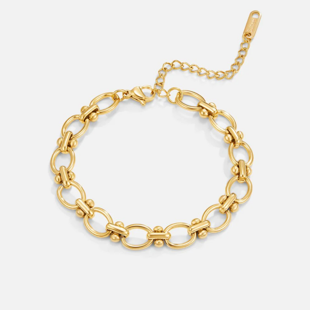 BRACELETE DE CORRENTE DOURADA