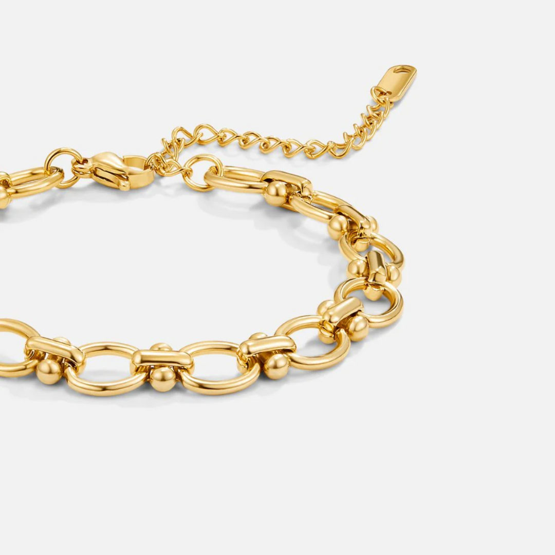 BRACELETE DE CORRENTE DOURADA
