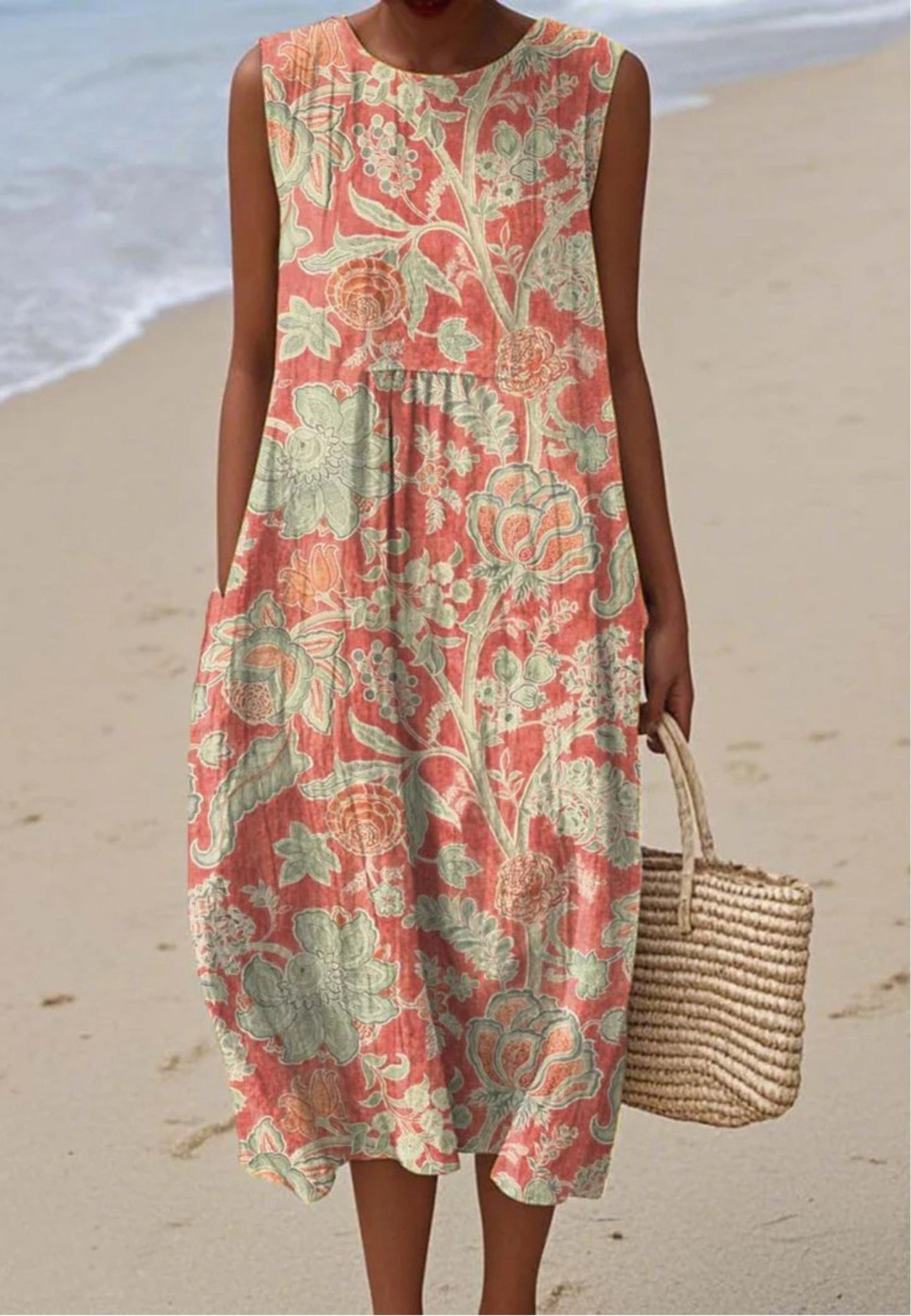 Leva - Vestido com Estampa Floral Vintage