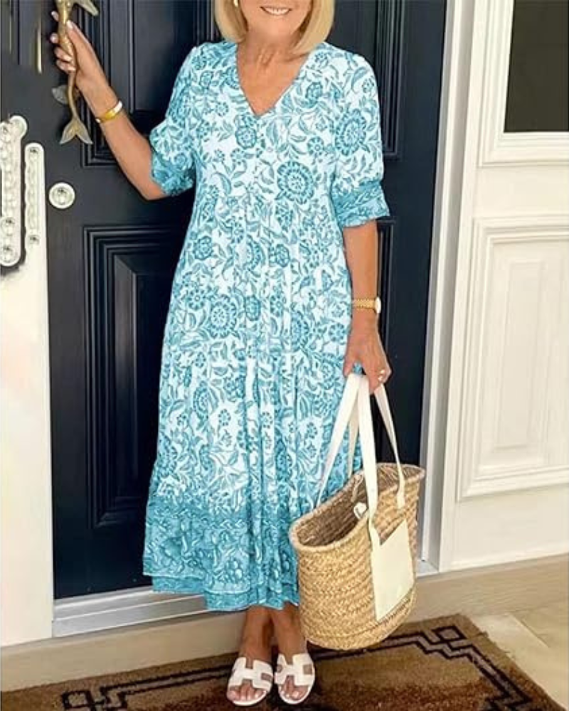 Radiance | Vestido Maxi Boêmio – Sinta-se Linda, Sem Esforço