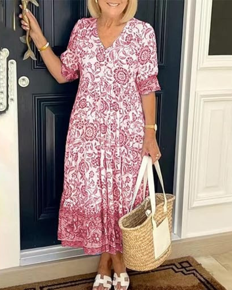 Radiance | Vestido Maxi Boêmio – Sinta-se Linda, Sem Esforço