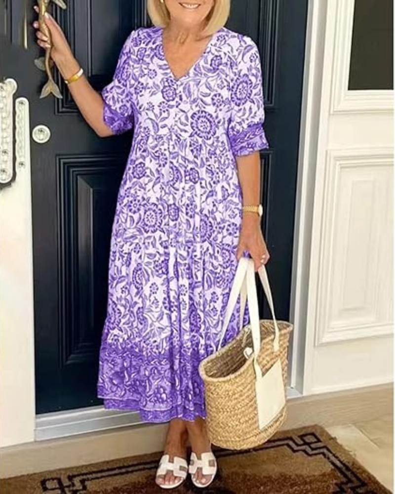 Radiance | Vestido Maxi Boêmio – Sinta-se Linda, Sem Esforço