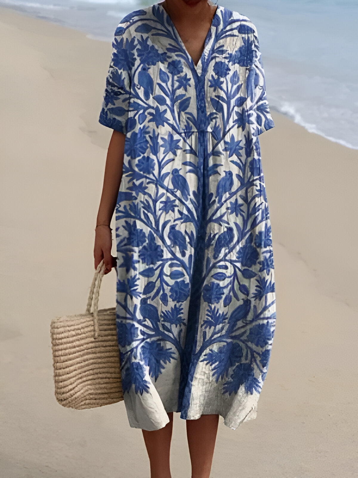 Fenna™ | Vestido Impresso Brisa de Verão