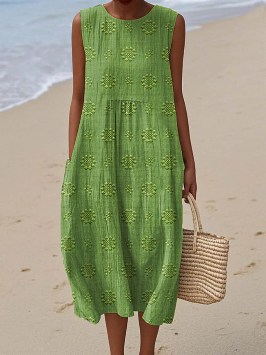 Sara | Vestido Midi Estampado
