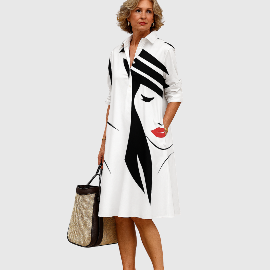 Cara | Vestido Midi Sofisticado para Eventos Especiais