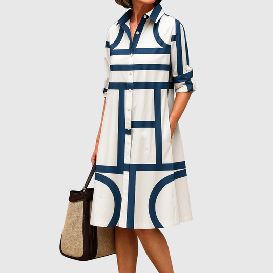 Jania | Vestido Midi Elegante para Estilo Sem Esforço