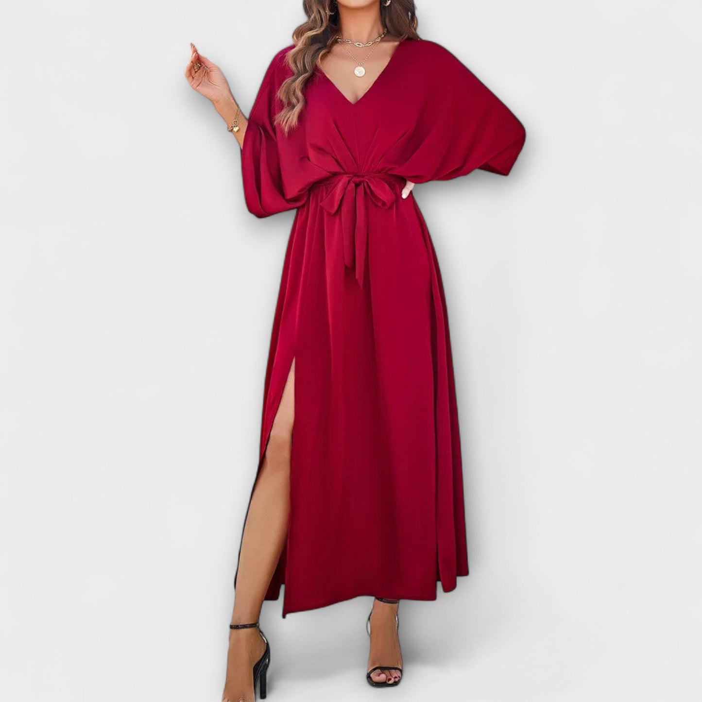 Sabrina - Maxivestido com Decote em V