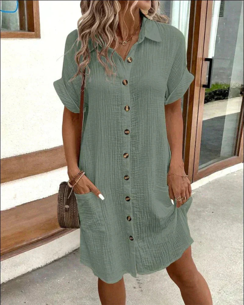 Grecia™ | Vestido Casual Clássico