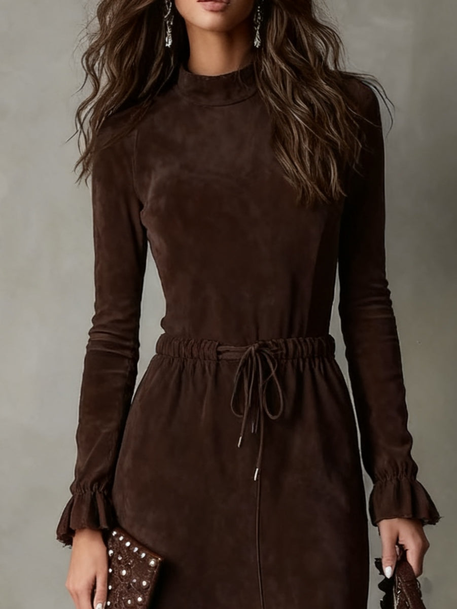 Vestido Midi com Cordão