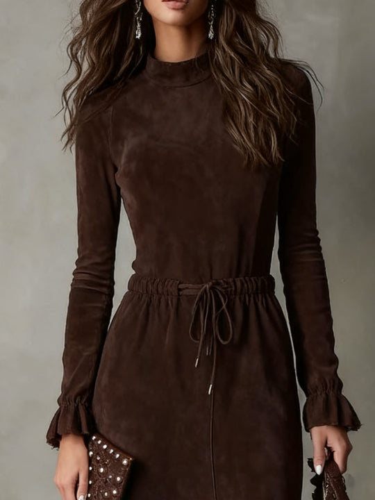 Vestido Midi com Cordão