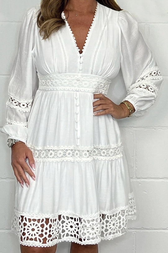 Holly | Vestido de Renda Confortável